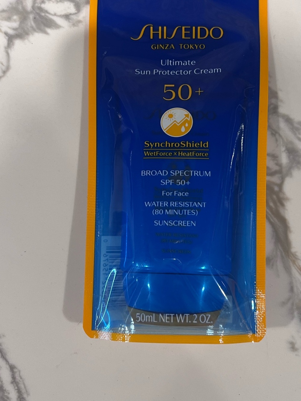 SHISEIDO GINZA TOKYO ULTIMATE SUN PROTECTOR CREAM SPF 50+ FOR FACE 50 ML/2 OZ.